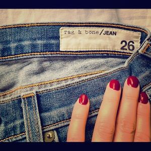 Rag&bone/jean Low Waisted Boot Cut